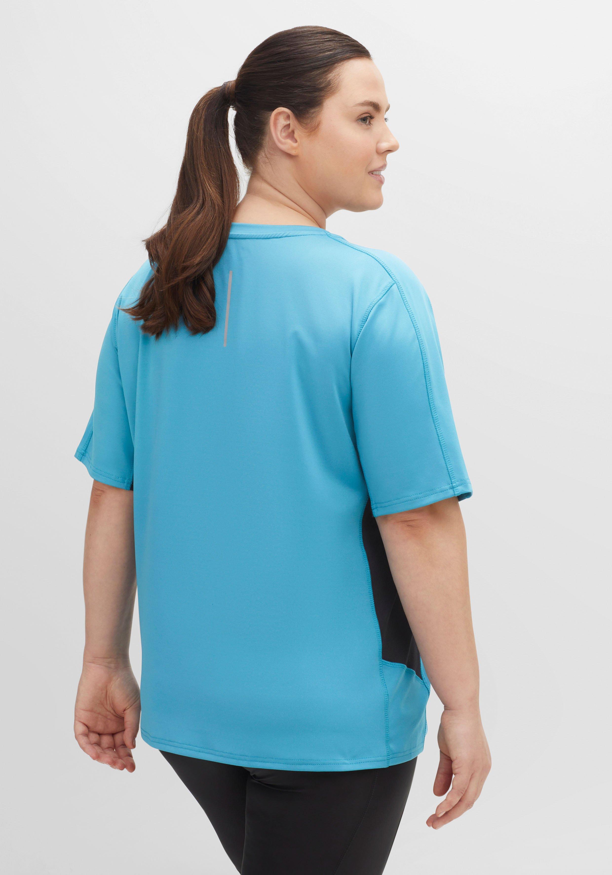 Fahrradshirt mit Kontrast-Details und Reflektoren