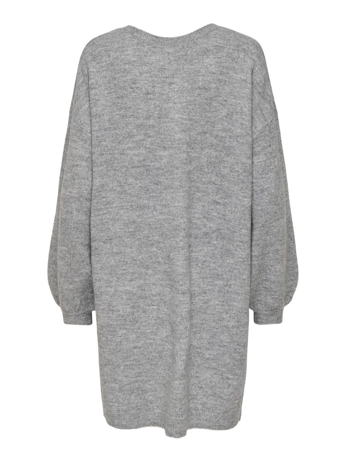 ONLMANIFESTA Midikleid Light Grey Melange