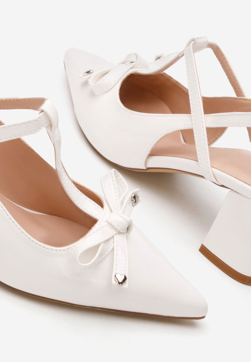 Chaussures slingback blancs Margit