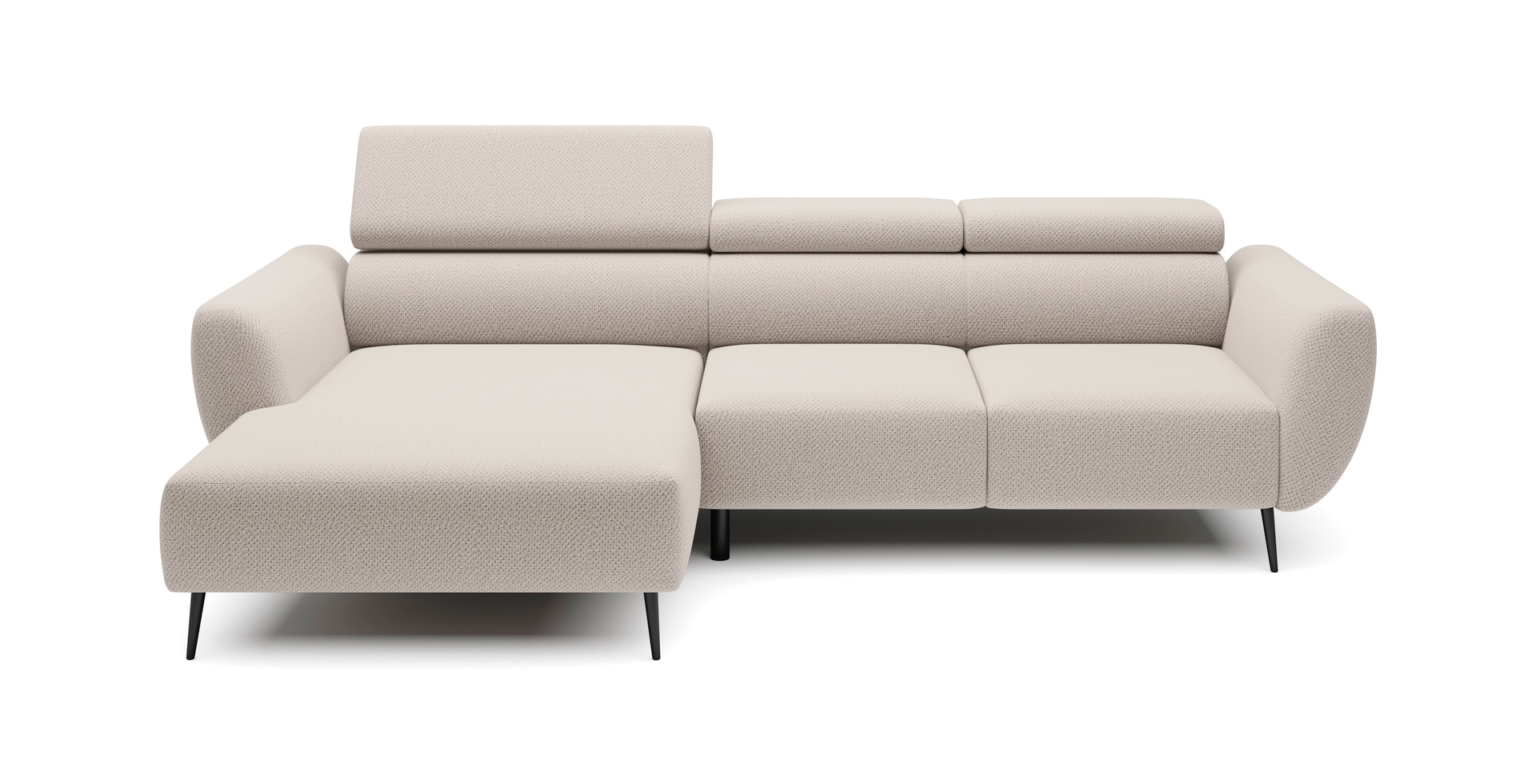 Ecksofa LUCIJA 174 x 277 cm beige