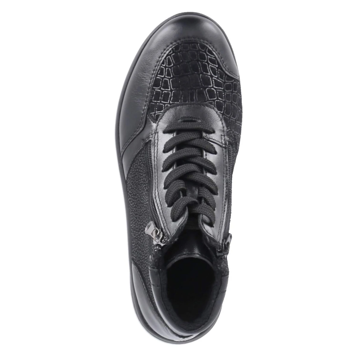 BelianaSchnürboots KIRA 24 - black metall