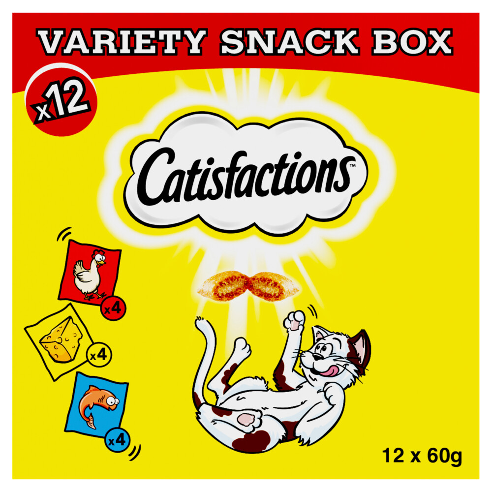 Catisfactions Kattensnacks Megabox 12 x 60 gr