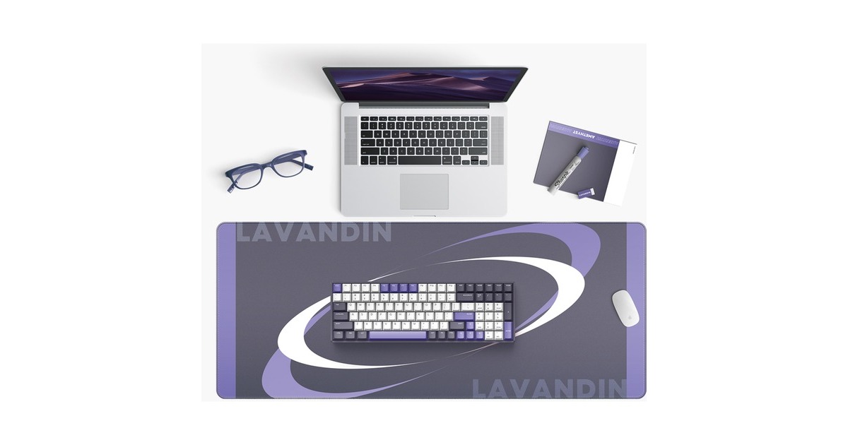 IqunixF97 Lavandin Wireless Mechanical Keyboard, gaming toetsenbord  (Lavendel, US lay-out, IQUNIX Moonstone, RGB leds, 96%, Hot-swappable, PBT, 2.4GHz | Bluetooth 5.1 | USB-C)