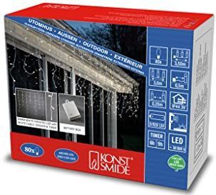Buitenverlichting - 80 Warmwitte LEDs - Batterij - Energiebesparend - Timer