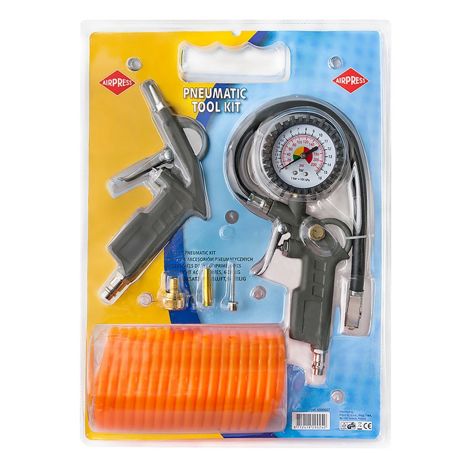 Airpress 4300027 - Perslucht accessoireset 6 delig