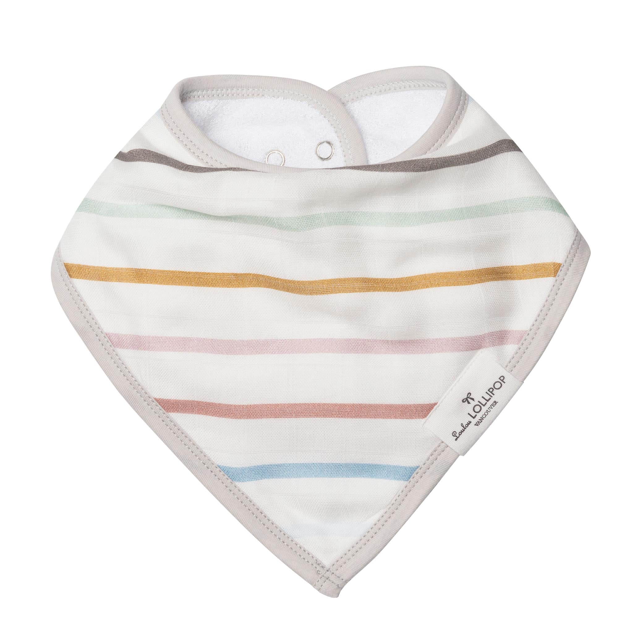 Loulou Lollipop Bavoirs Bandana Mousseline Paquet de 2 - Encre