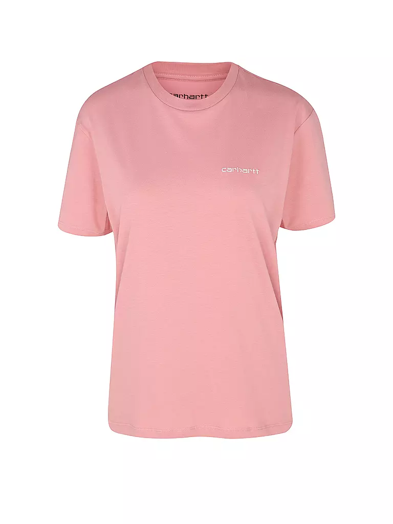 CARHARTT WIP T-Shirt SCRIPT EMBROIDERY rosa