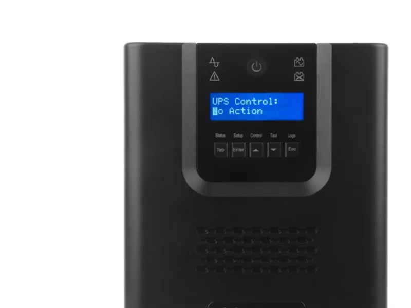 CyberPower Professional Series PR1000ELCD - UPS - AC 230 V - 900 Watt - 1000 VA - 12 At - RS-232, USB - output-stikforbindelser: 8