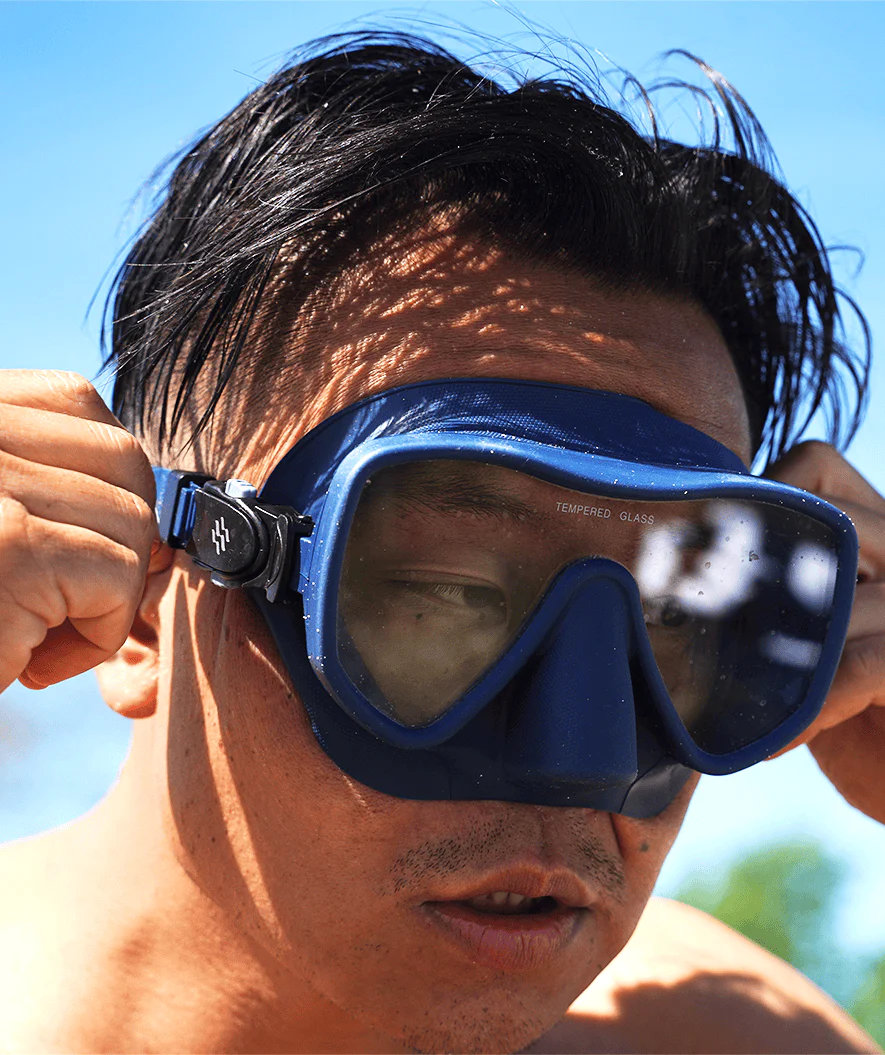 Watery Combo snorkelsæt til voksne (fra 15 år) - Coast - Mørkeblå