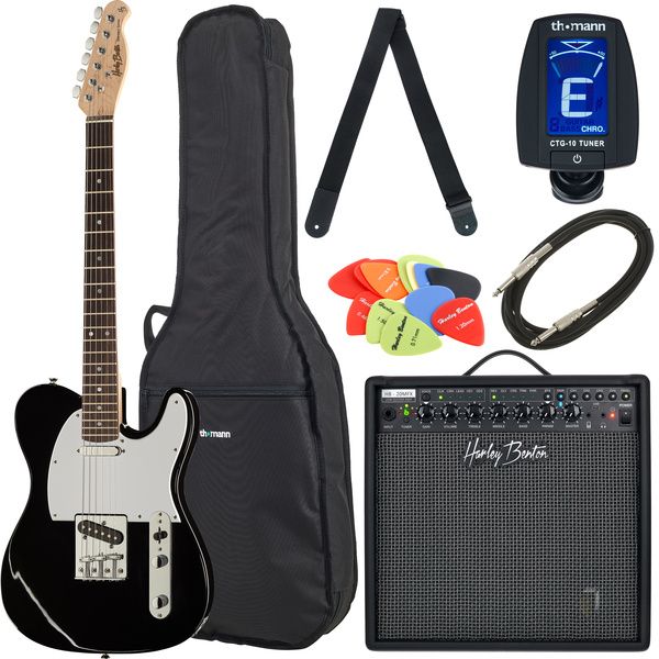 Harley Benton TE-20BK Standard Series Bundle