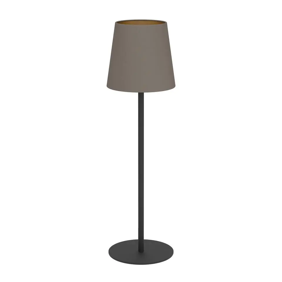 EGLO Fiorana Tafellamp - E14 - 53 cm - Zwart/Cappucino/Goud
