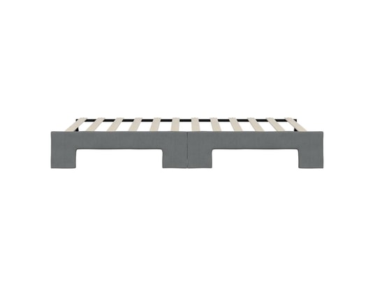 VIDAXL - Lit de jour avec lit gigogne gris foncé 90x200 cm tissu