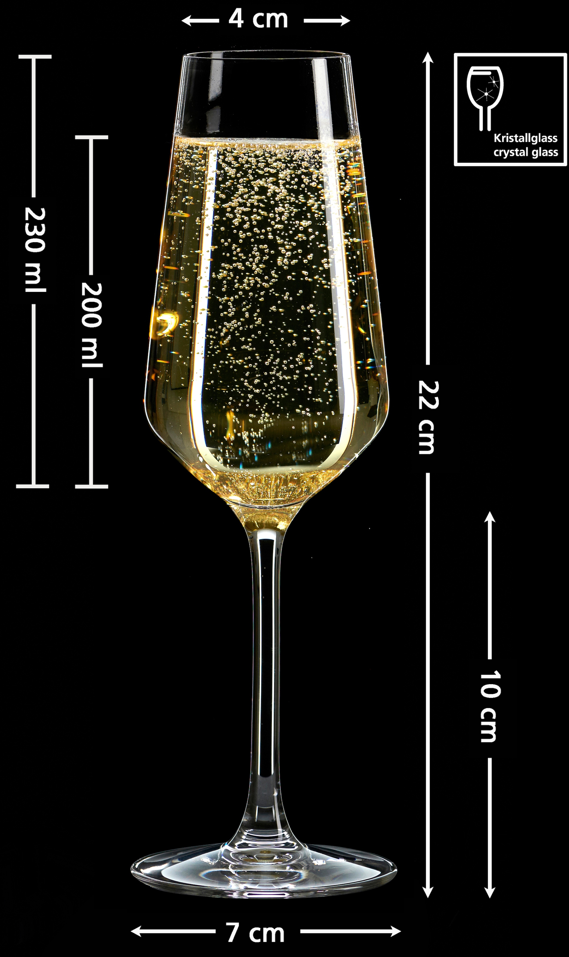 Ritzenhoff & Breker Sektglas »Mambo« 4-teilig, 230 ml