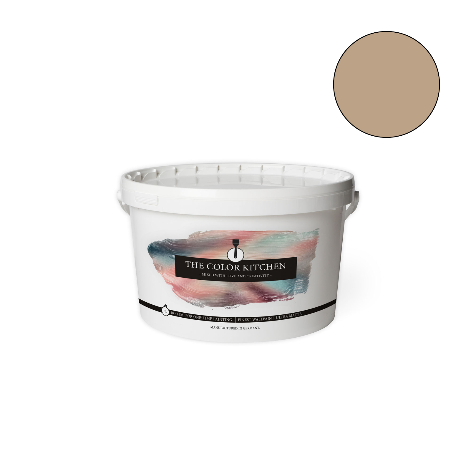 The Color Kitchen Wandfarbe Friendly Fennel - braun matt - 5 Liter