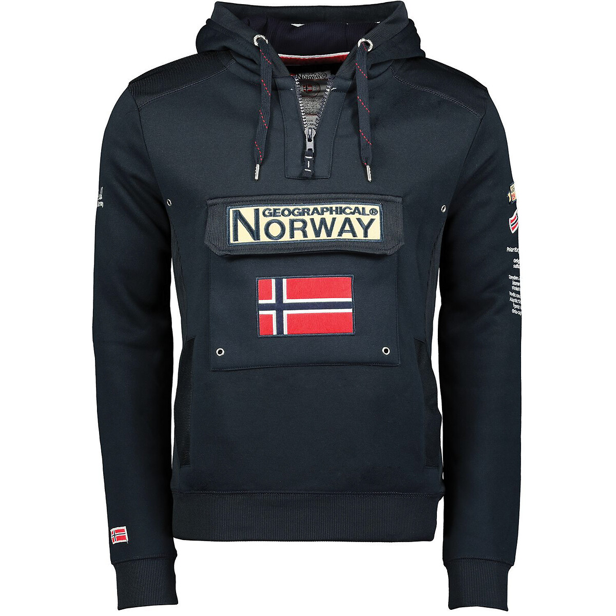 NORUEGA GEOGRÁFICA<br>Moletom com capuz e logo Gymclass