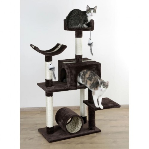 Árvore para gatos marrom de 3 níveis Kerbl
