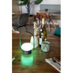 Lampe de table à LED rechargeable BARCELONA, noir