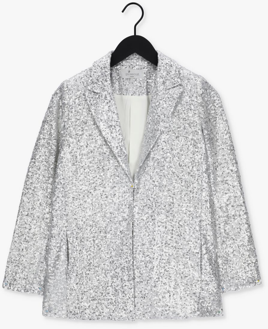 GOOSECRAFT zilveren goosecraft blazer bowie sequine blazer