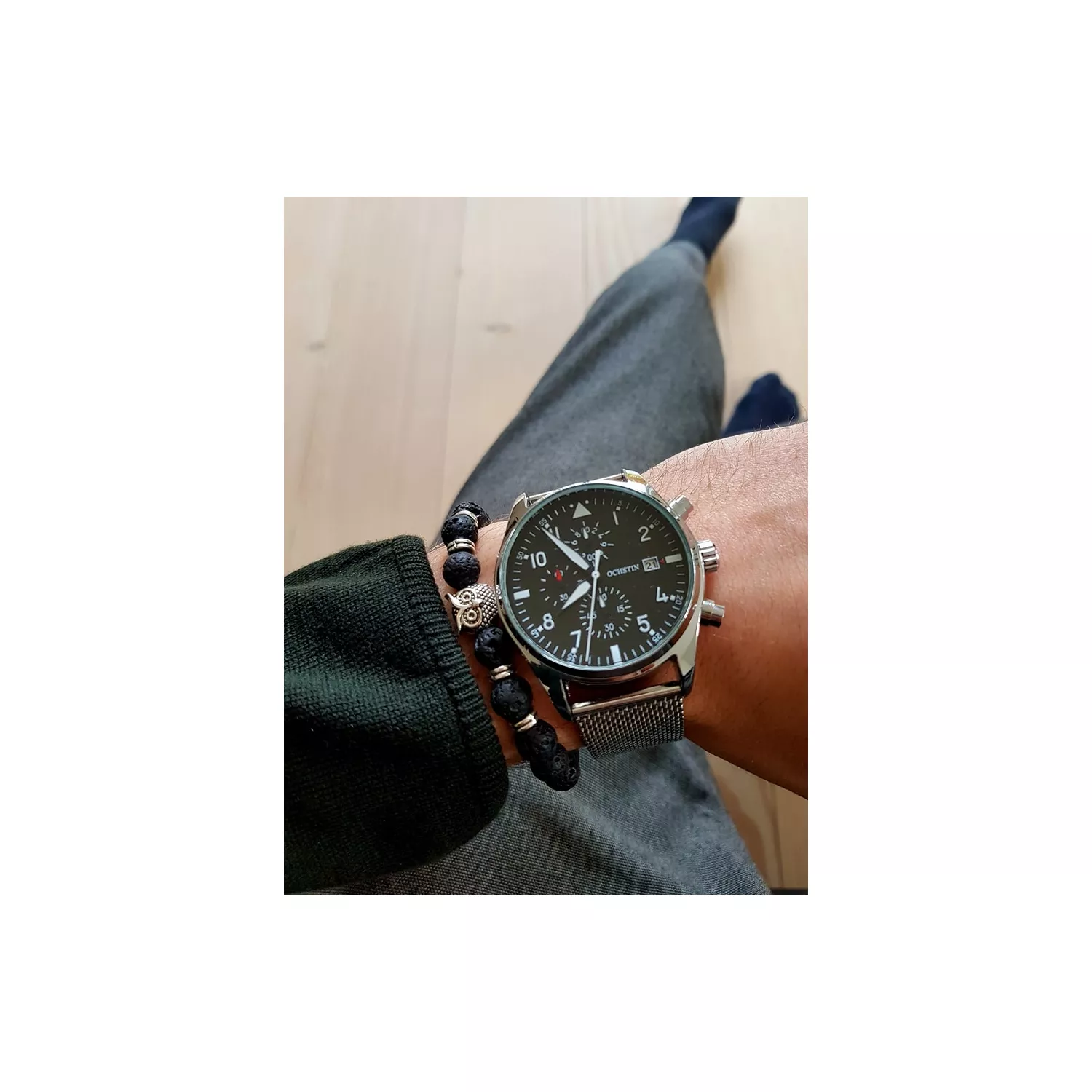 Auxere Double Owl Armbånd Sten KXD0128