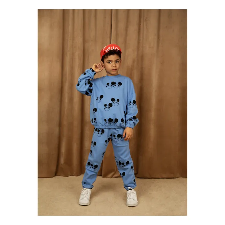 Mini Rodini Jogger Coton Bio Ritzrats | Bleu