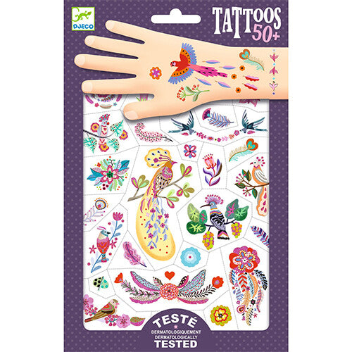 Djeco tattoos vogels