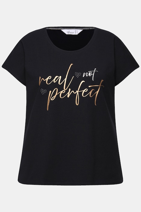 T-Shirt, oversized, Statement-Druck
