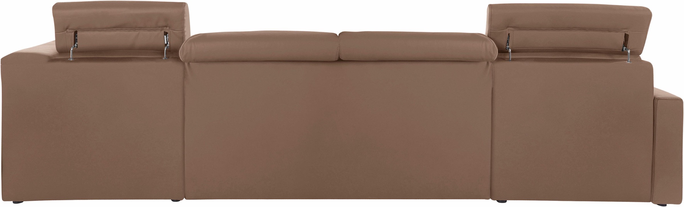 DOMO collection Wohnlandschaft »Ava moderne Sitzheftung mit toller Doppelnaht, komfortabel, U-Form« mit Federkern, wahlweise mit Kopfteilverstellungen
