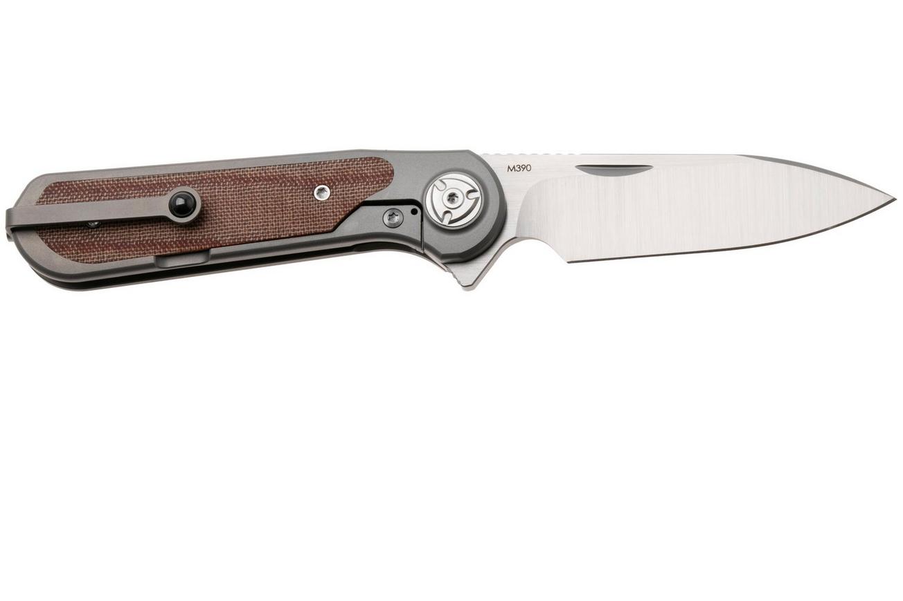 Liong Mah Zulu Brown Canvas Micarta zakmes
