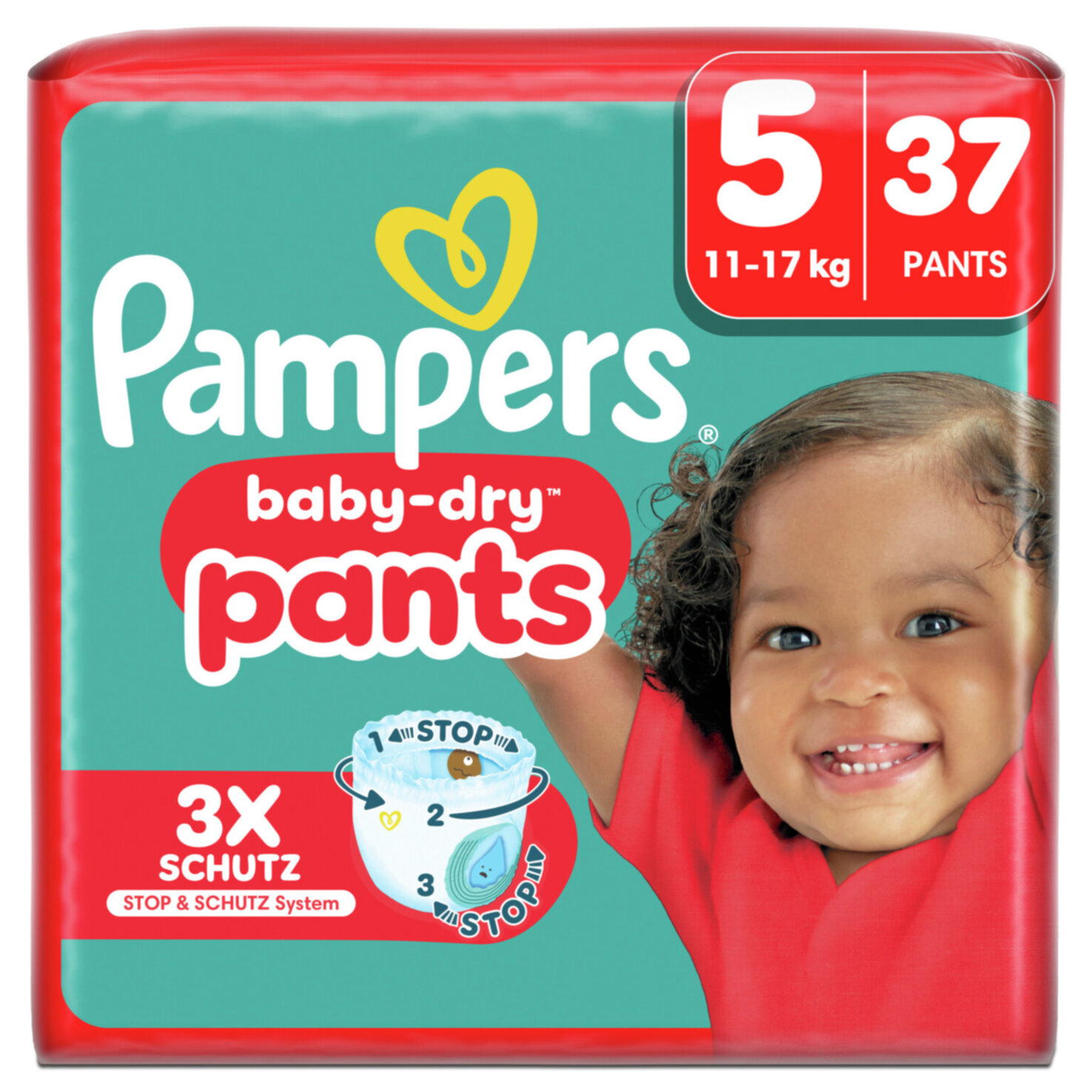 Pampers Baby Dry Pants Gr.5 Junior 11-17kg 37 Windeln