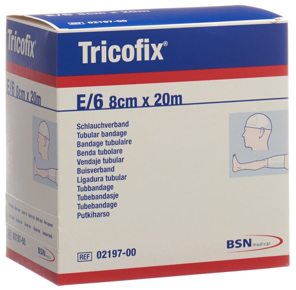 TRICOFIX Schlauchverband GrE 6-8cm/20m 1 Stk