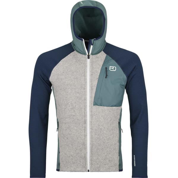 Veste polaire randonnée ORTOVOX FLEECE GP CLASSIC KNIT HOODY M ARCTIC GREY