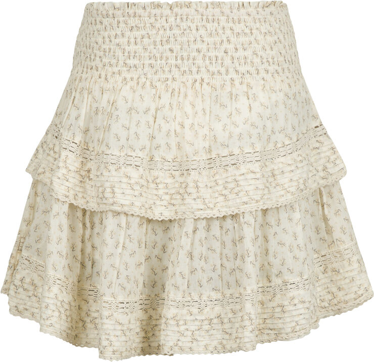Neo Noir Kenia Basic Blossom Skirt Creme