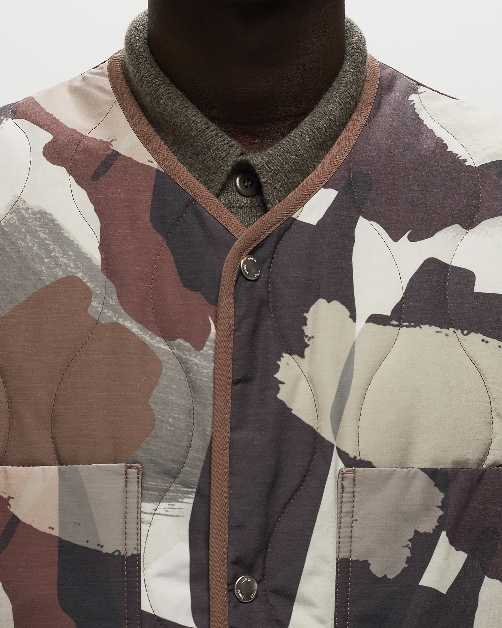 Norse Projects Peter Camo Nylon Insulated Vest
