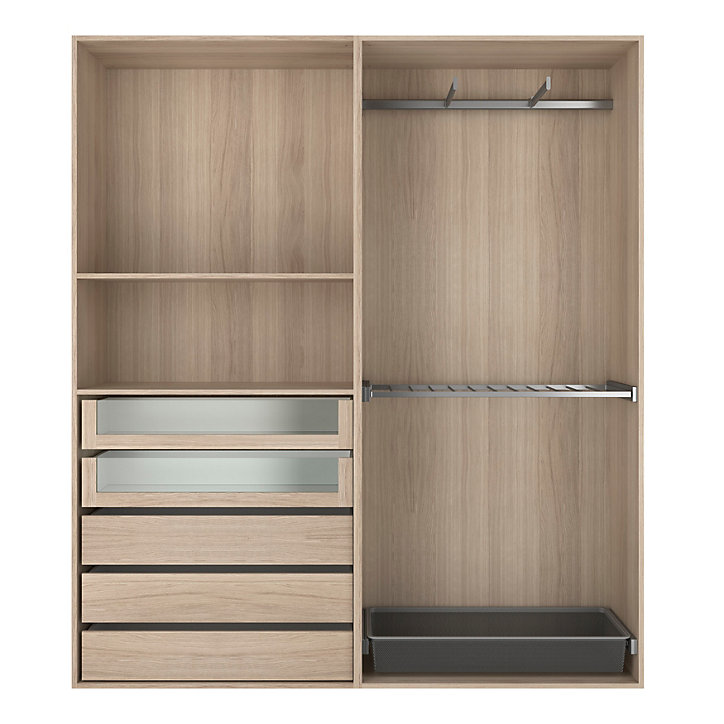 Dressing ouvert effet chêne GoodHome Atomia H. 225 x L. 200 x P. 45 cm