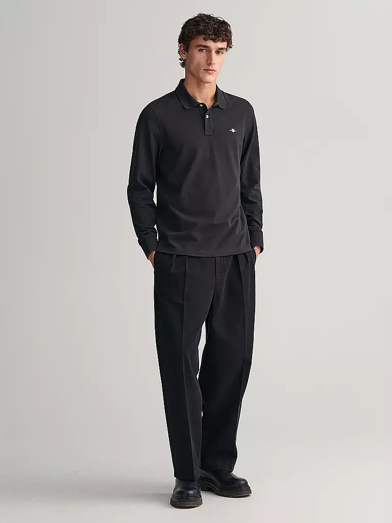 GANT Poloshirt Slim Fit schwarz