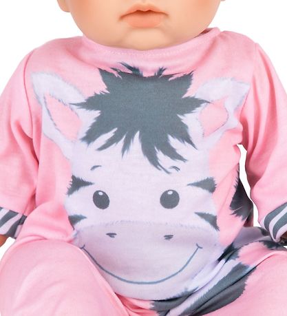 Tiny Treasures Puppe m. Blondes Haar - Zebra-Outfit
