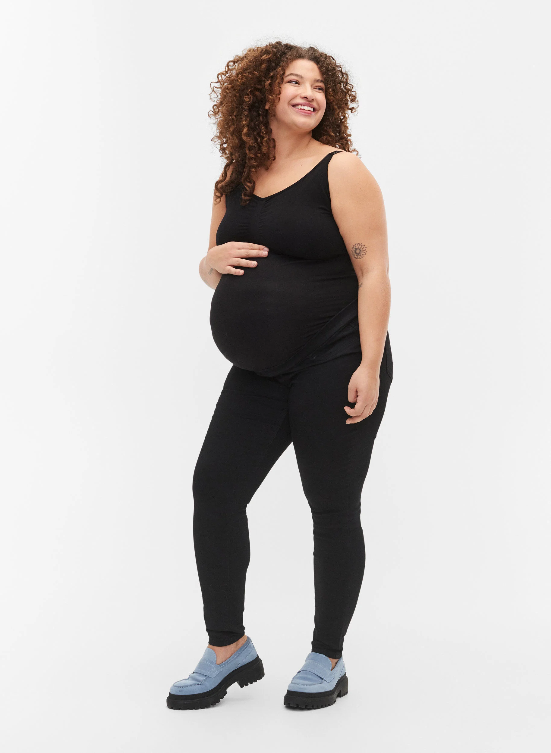 Graviditets jeggings i bomuldsmix