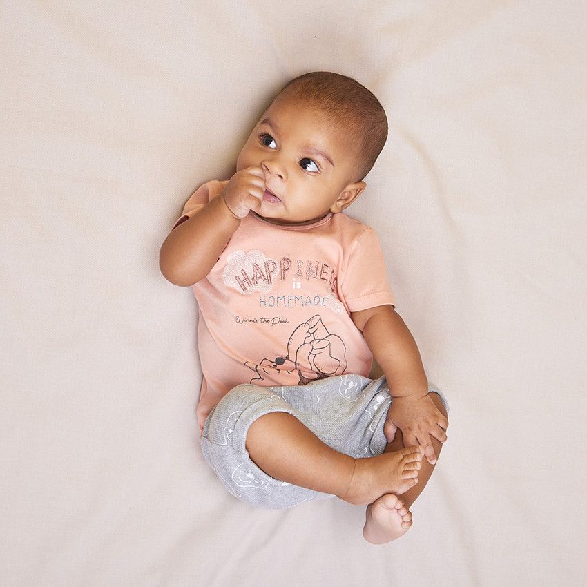Ensemble t-shirt + bermuda imprimé Winnie Disney pour bébé garçon - Multicolore