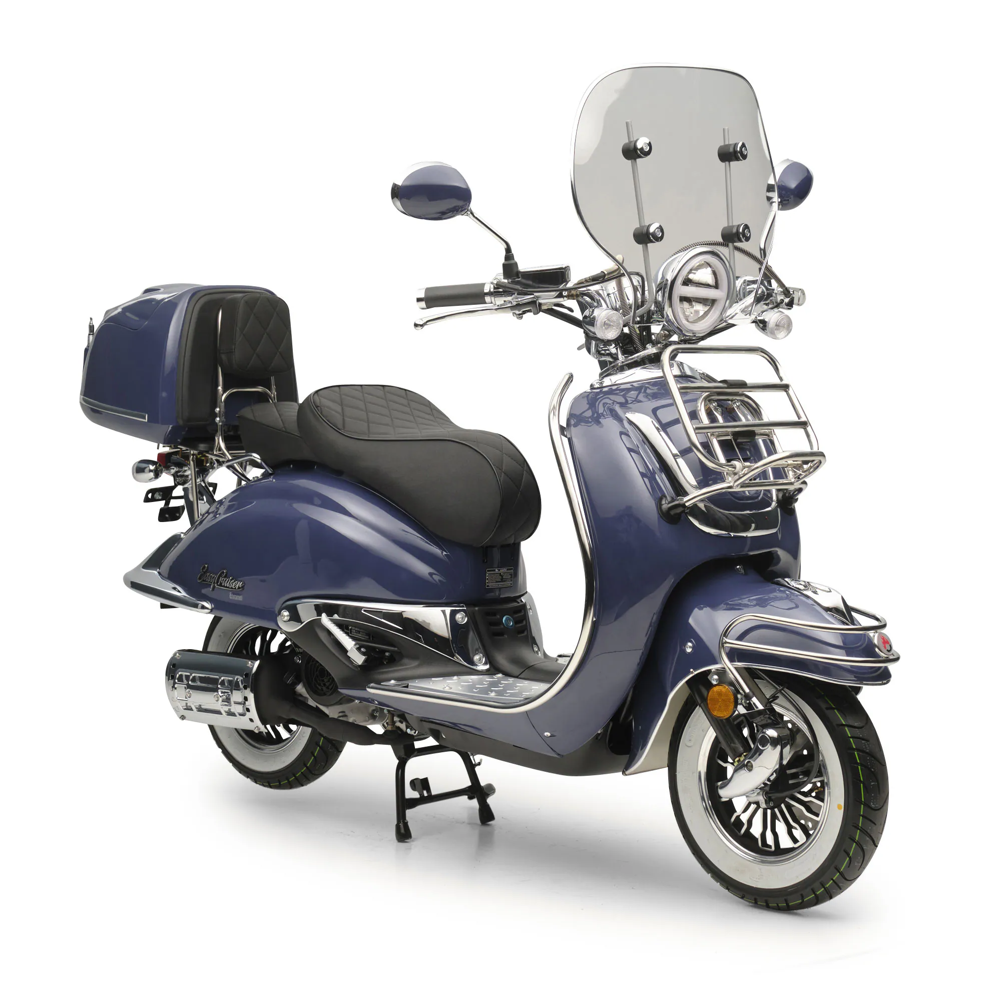 Retroroller EasyCruiser Dunkelblau 125ccm E5 Motorroller
