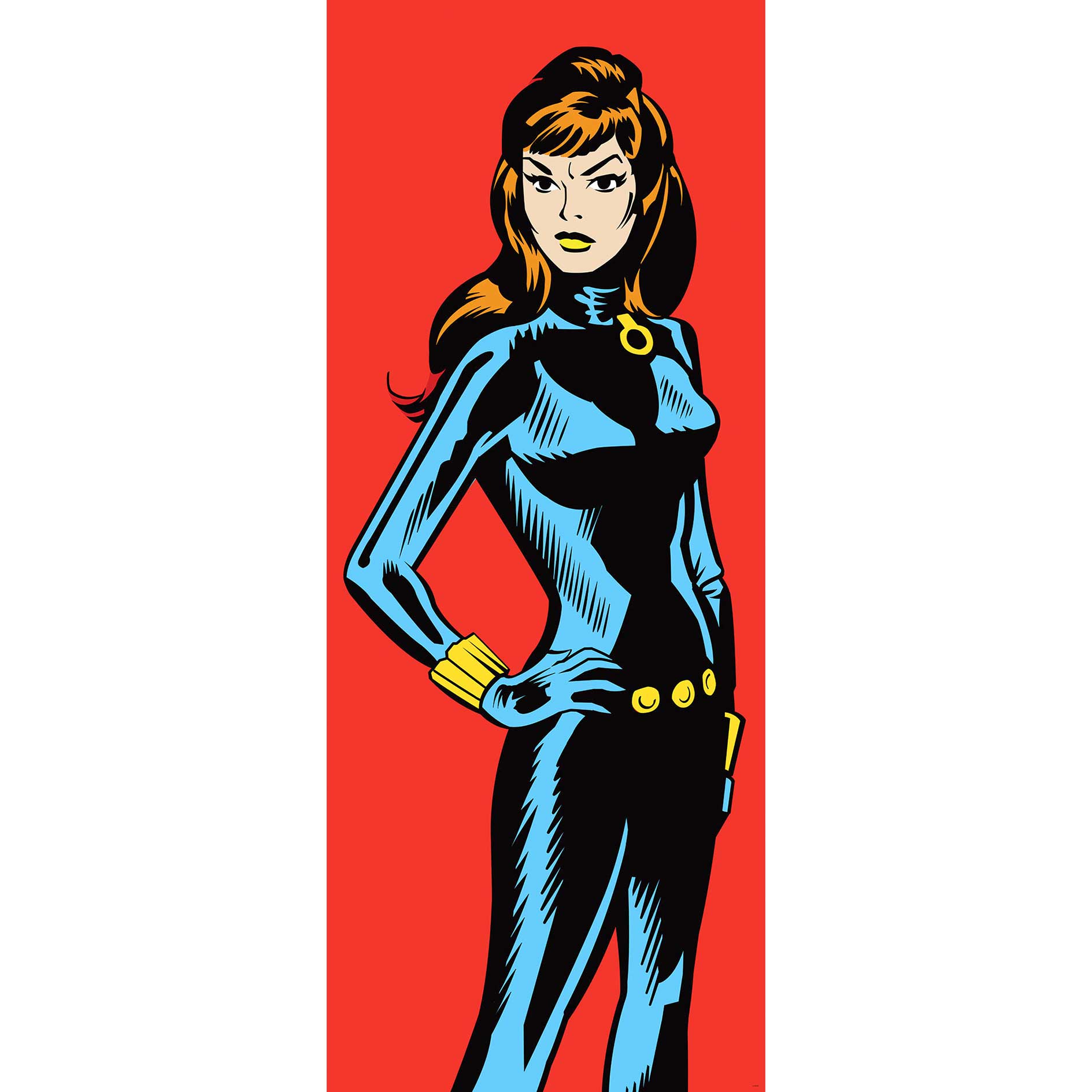 Vlies-Fototapete MARVEL POWERUP WIDOW - 100x250 cm