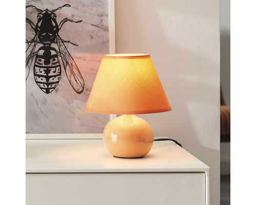 Tafellamp, 1-lichts, H 23 cm, Primo perzik