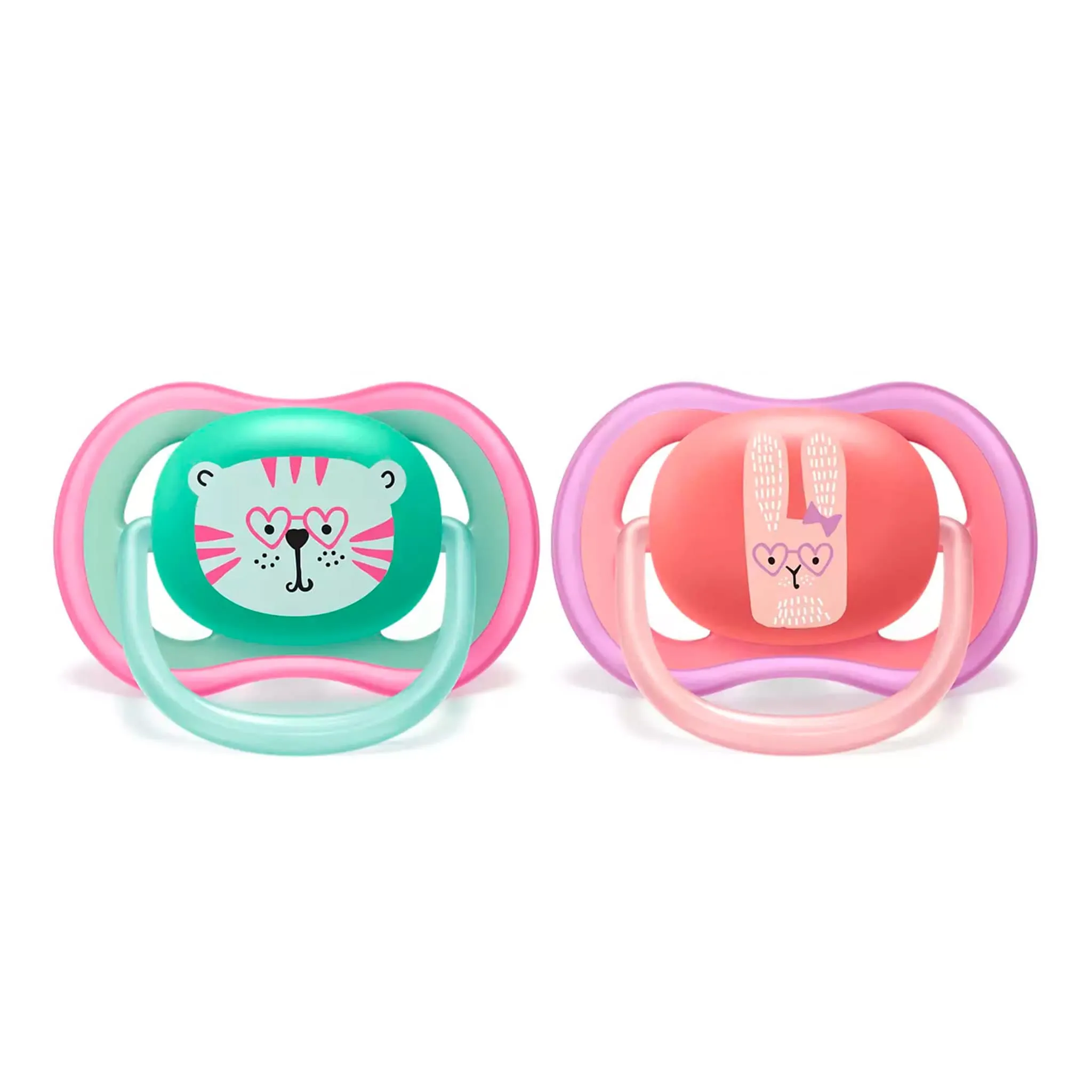 Philips Avent Suce Orthodontique 18m+ Ultra Air Paquet de 2 - Rose