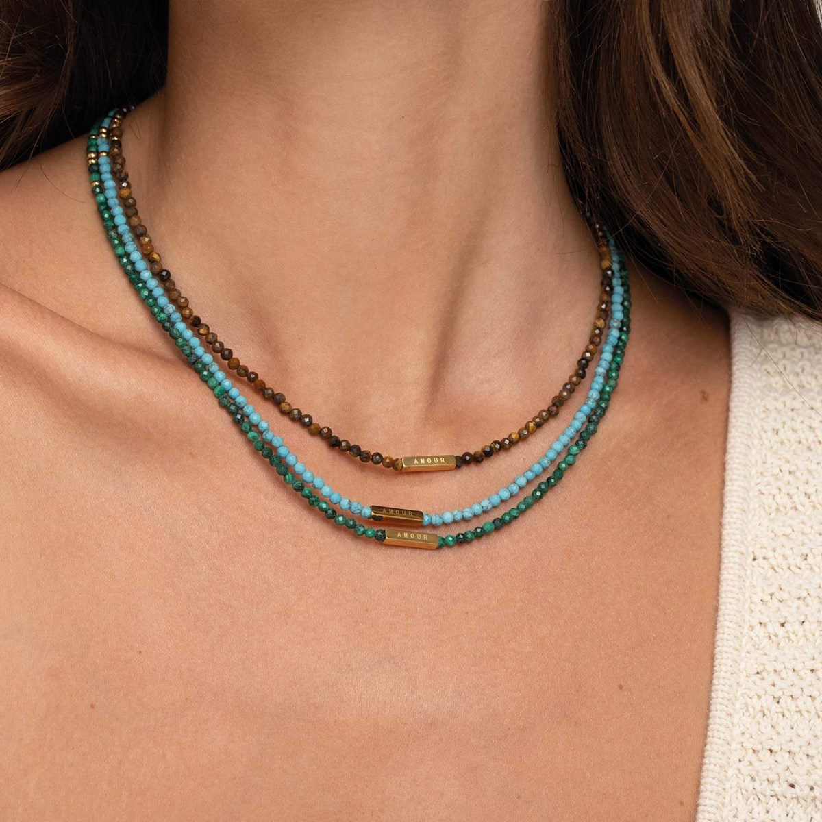 Collier Amour Malachite