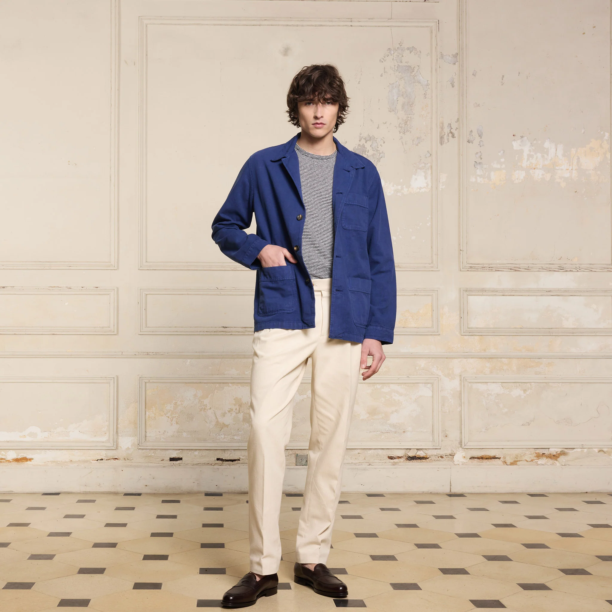 Indigo work jacket