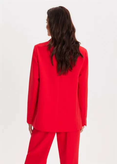 Oversized blazer rood (ROO)