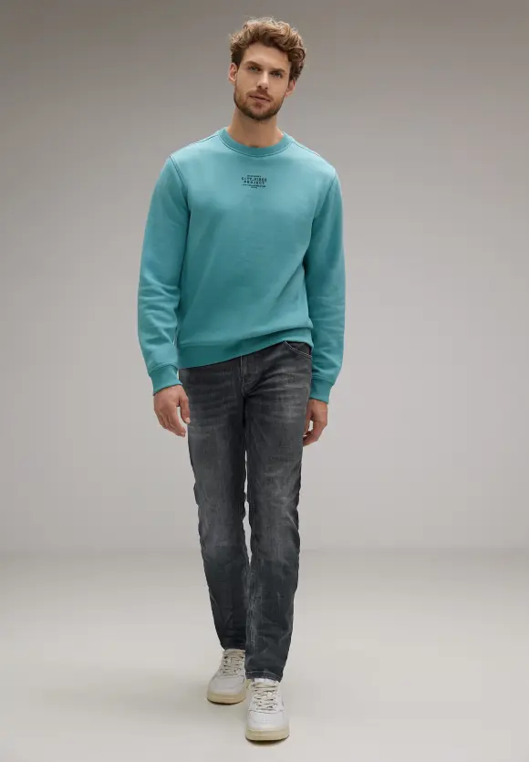 Regular Fit used Jeans - dark grey coloured backside