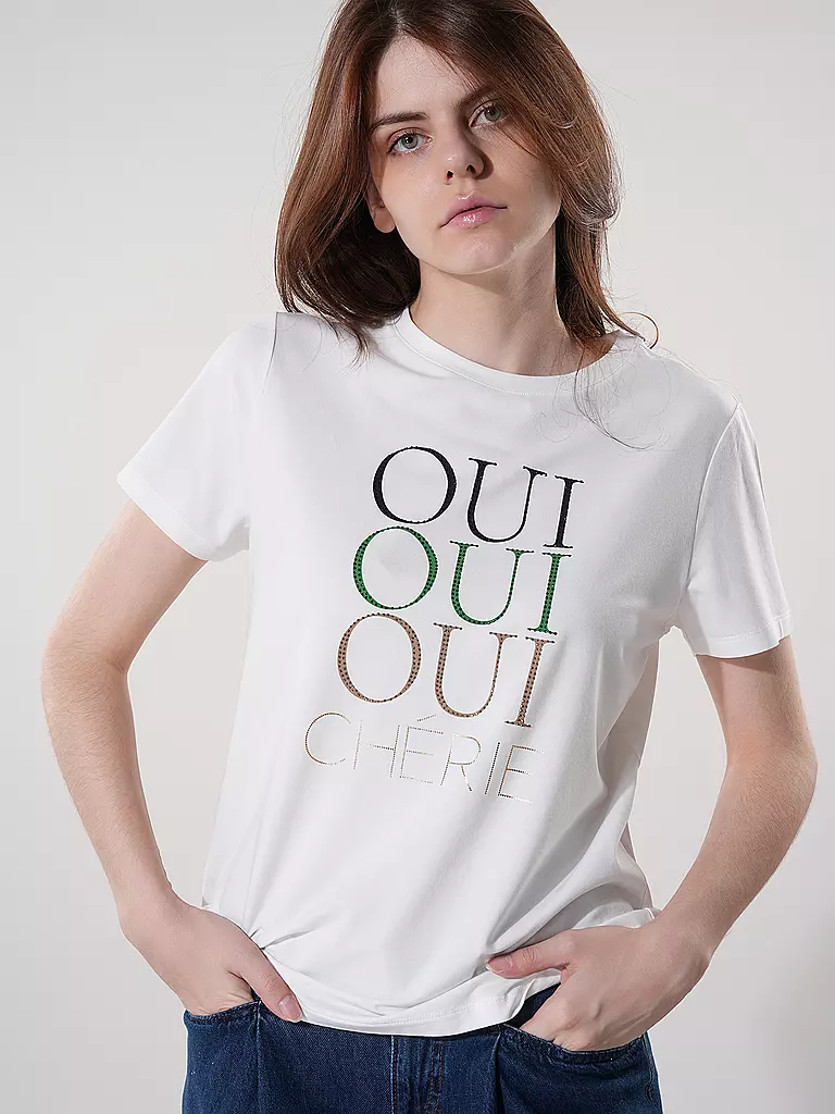 COMMA T-Shirt weiss