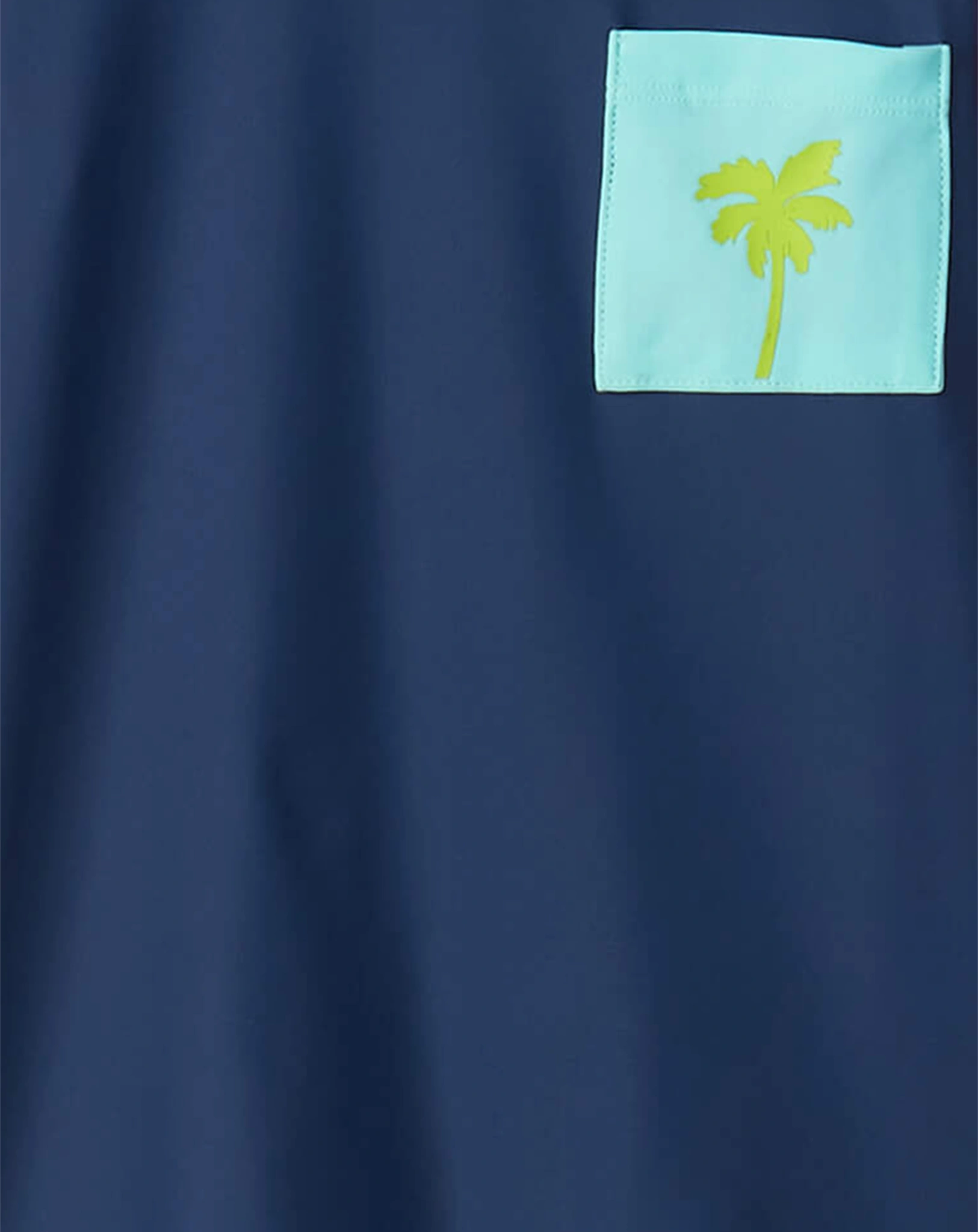 Badeshirt PALM ORANGE in blau