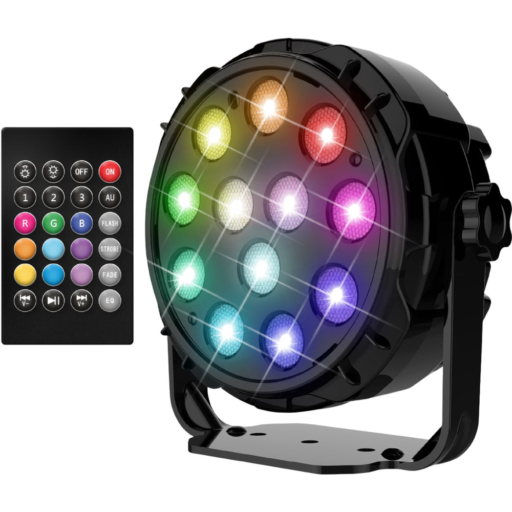 Køb Party Funlight Projektør Disko Lampe Med Fjernbetjening Ø: 12,6cm
