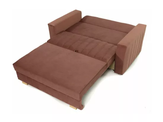 Canapé convertible Columbus 136, Boîte de literie, 85x145x98cm, Mobilier déjà assemblé